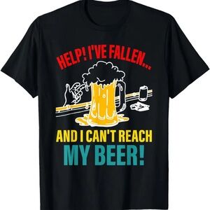 Help I’ve Fallen Black Graphic T-Shirt